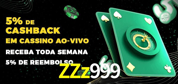 Promoções do cassino ao Vivo ZZz999